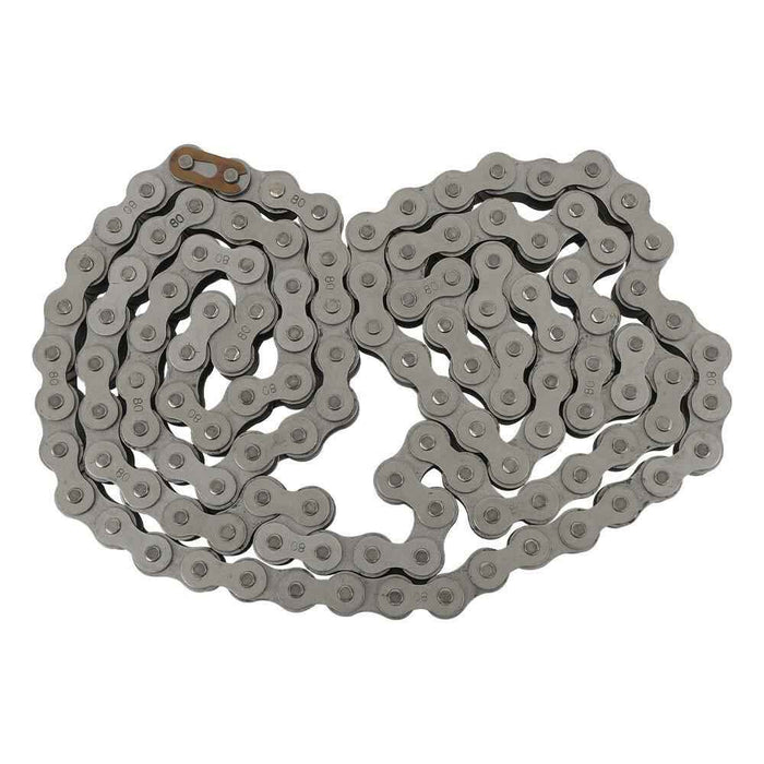 #80 Carbon steel Roller Chain × 10 Feet With 1 Connector 2 PCS