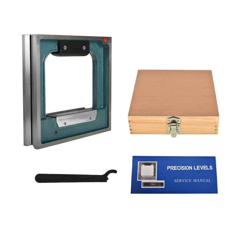 DURAFORCE 8 in × 1-9/16 in × 8 in High Precision Frame Spirit Level .0002" Graduation