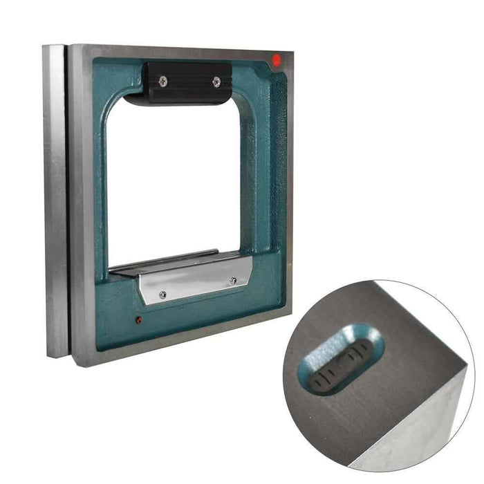 DURAFORCE 8 in × 1-9/16 in × 8 in High Precision Frame Spirit Level .0002" Graduation