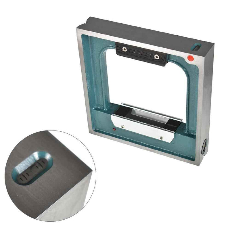 DURAFORCE 8 in × 1-9/16 in × 8 in High Precision Frame Spirit Level .0002" Graduation