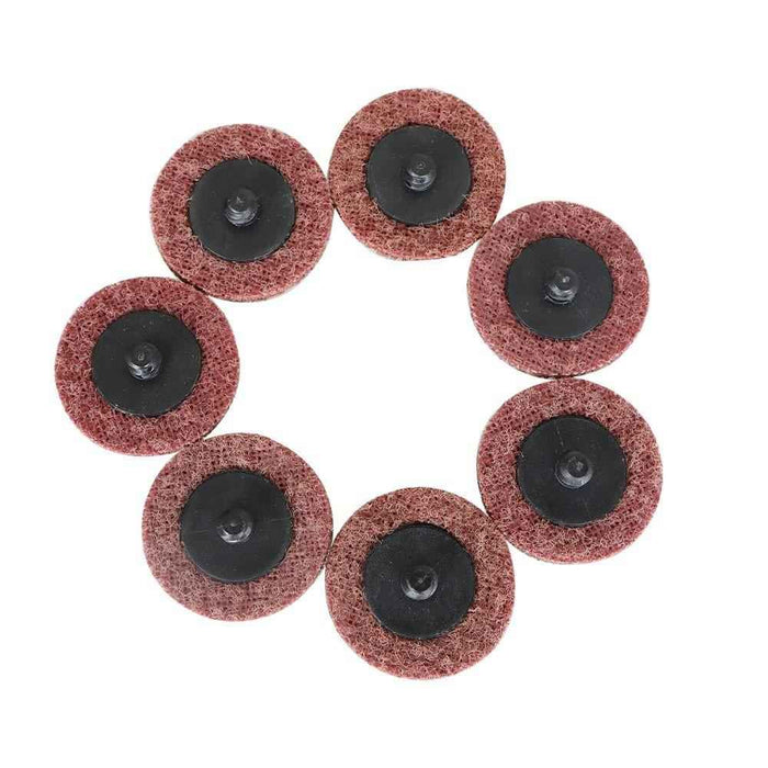 DURAFORCE 50 Pack 2" Medium Surface Conditioning Discs Roll Lock Grinder Sanding Pads