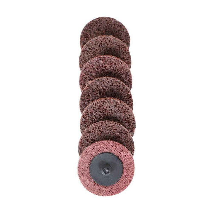 DURAFORCE 50 Pack 2" Medium Surface Conditioning Discs Roll Lock Grinder Sanding Pads