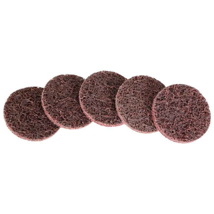 DURAFORCE 50 Pack 2" Medium Surface Conditioning Discs Roll Lock Grinder Sanding Pads