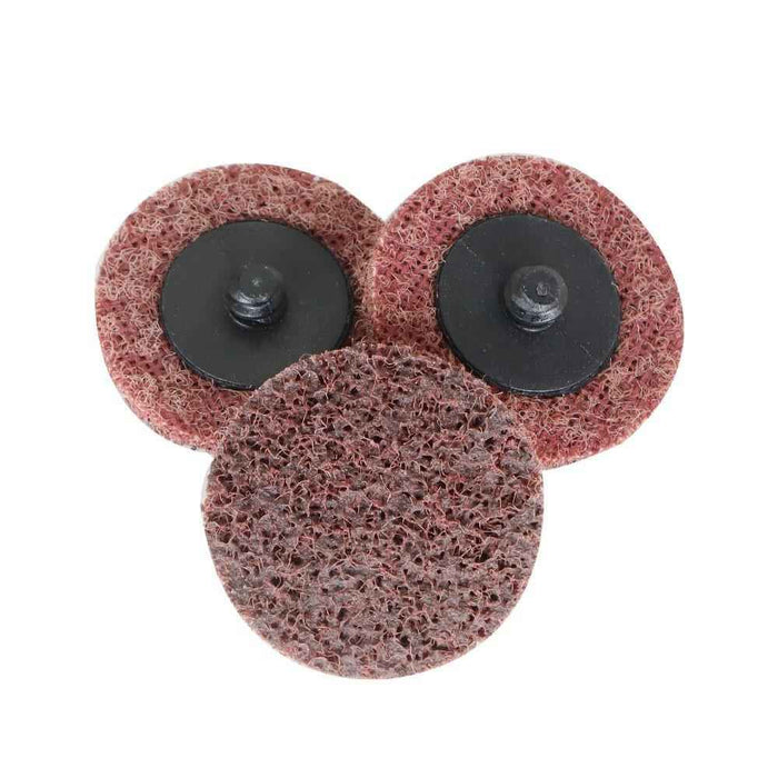 DURAFORCE 50 Pack 2" Medium Surface Conditioning Discs Roll Lock Grinder Sanding Pads