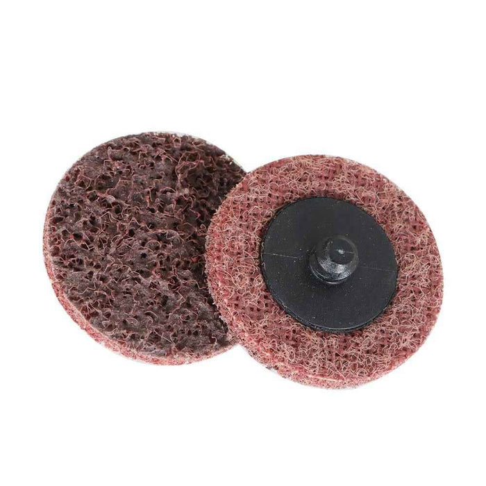 DURAFORCE 50 Pack 2" Medium Surface Conditioning Discs Roll Lock Grinder Sanding Pads