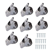 DURAFORCE 8 Pack Mini Silent Fixed Caster Wheels 1 inch Ball Bearing Small Casters Wheels