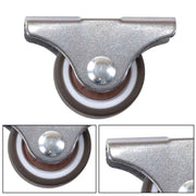 DURAFORCE 8 Pack Mini Silent Fixed Caster Wheels 1 inch Ball Bearing Small Casters Wheels