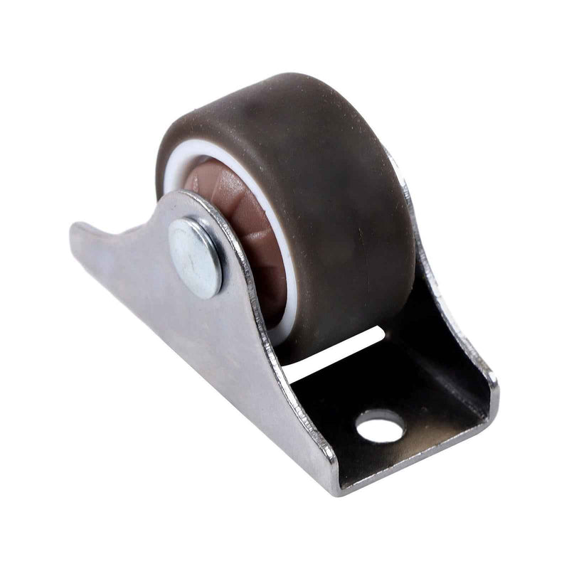 DURAFORCE 8 Pack Mini Silent Fixed Caster Wheels 1 inch Ball Bearing Small Casters Wheels
