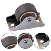 DURAFORCE 8 Pack Mini Silent Fixed Caster Wheels 1 inch Ball Bearing Small Casters Wheels