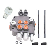 DURAFORCE Hydraulic Control Valve 2Spool Double Acting 21GPM 3600 PSI SAE with conversion