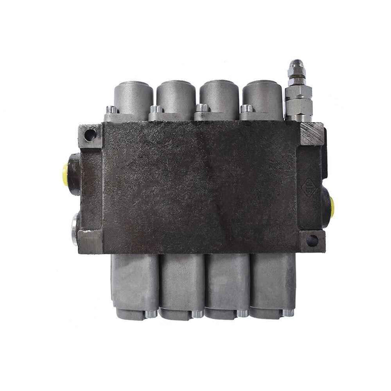 DURAFORCE 11 GPM 4 Spool Double Acting Hydraulic Monoblock Control Valve +Conversion Plug