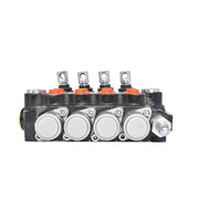 DURAFORCE 11 GPM 4 Spool Double Acting Hydraulic Monoblock Control Valve +Conversion Plug