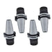 DURAFORCE 4 Pack CAT40 ER25 Collet Chuck W. 2.76" Gage Length Chucks Tool Holder Set