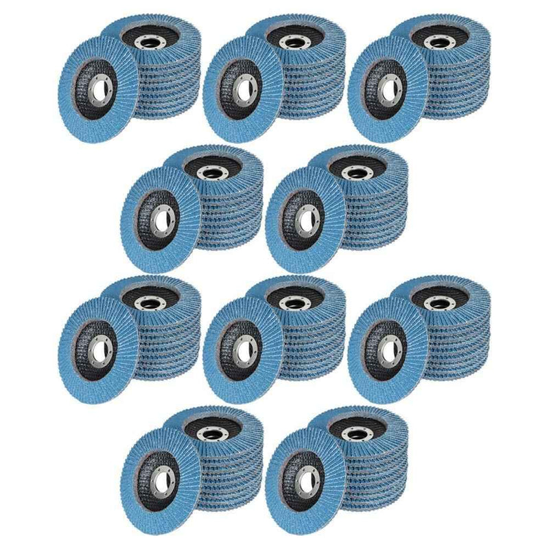DURAFORCE Flap Disc Sanding Grinding 4.5"×7/8" 40 Grit T29 Premium Zirconia 100 Pack