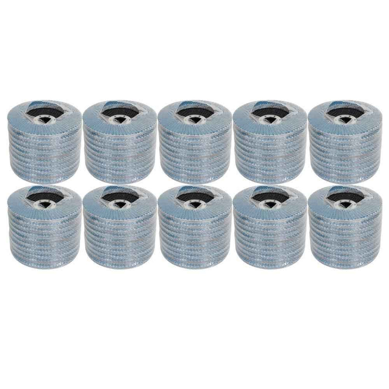 DURAFORCE Flap Disc Sanding Grinding 4.5"×7/8" 40 Grit T29 Premium Zirconia 100 Pack