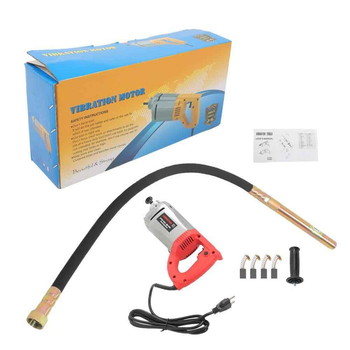 DURAFORCE 1500W Electric Concrete Vibrator Construction Tools 4.5FT Long Shaft Concrete