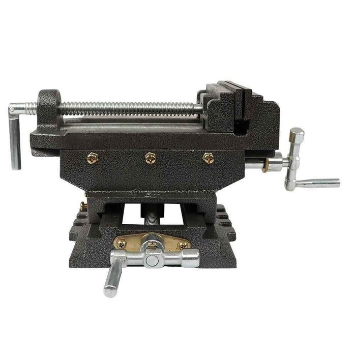 DURAFORCE Heavy Duty 6" Cross Drill Press Vise 2 Way Slide Metal Milling X-Y Clamp Machine