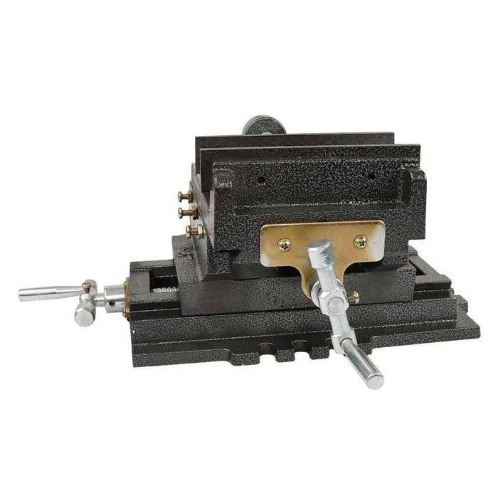 DURAFORCE Heavy Duty 6" Cross Drill Press Vise 2 Way Slide Metal Milling X-Y Clamp Machine
