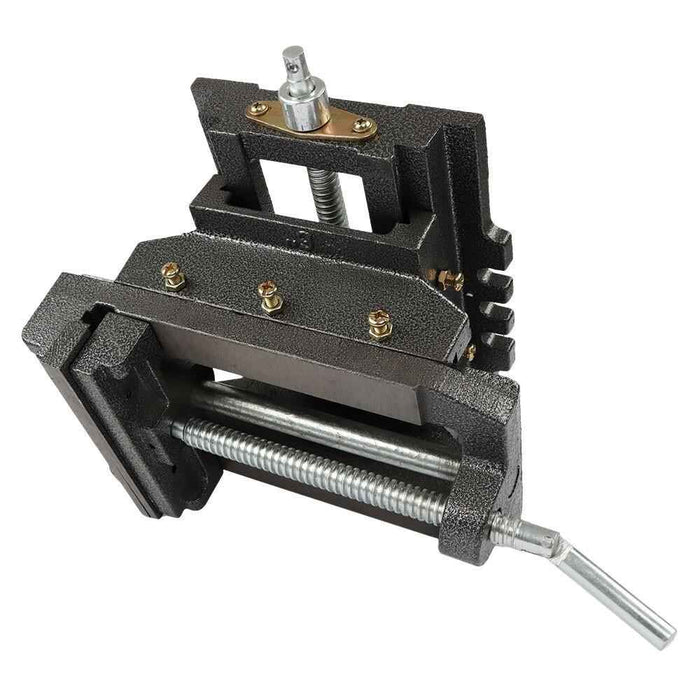 DURAFORCE Heavy Duty 6" Cross Drill Press Vise 2 Way Slide Metal Milling X-Y Clamp Machine