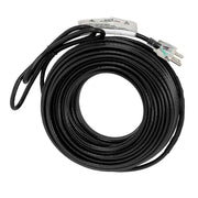 DURAFORCE 100 Feet 8W/FT Black Heat Tape W/ Clip Hook Roof Heat Cable Snow De-icing Kit