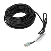 DURAFORCE 100 Feet 8W/FT Black Heat Tape W/ Clip Hook Roof Heat Cable Snow De-icing Kit