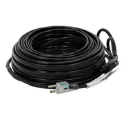 DURAFORCE 100 Feet 8W/FT Black Heat Tape W/ Clip Hook Roof Heat Cable Snow De-icing Kit