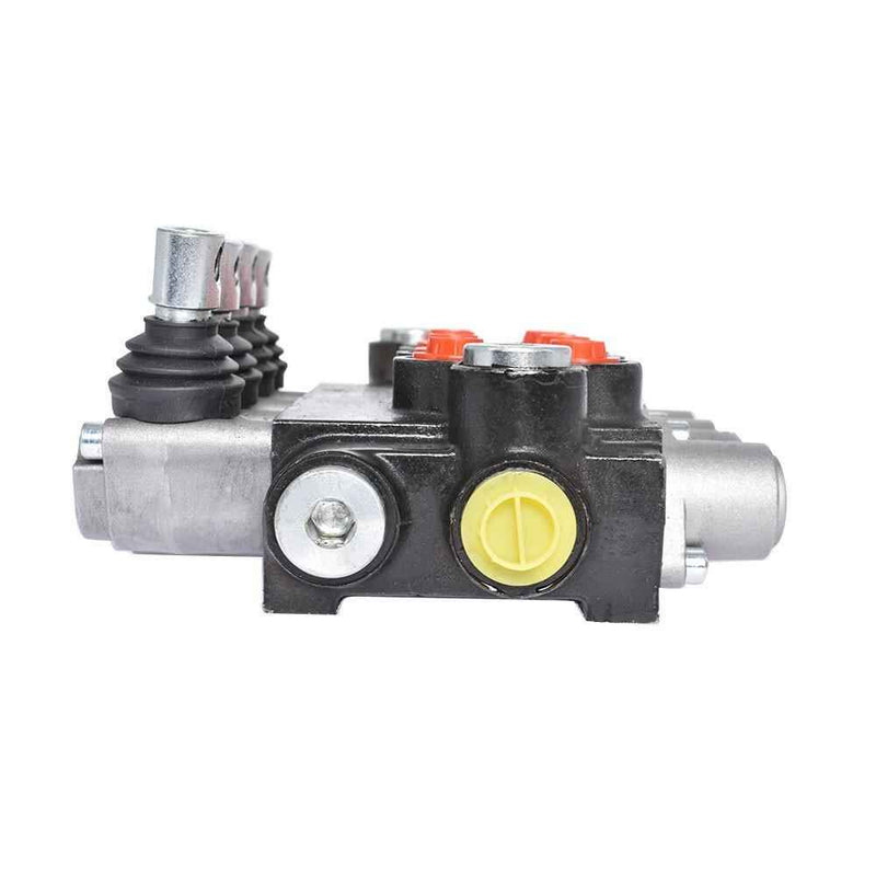 DURAFORCE SAE 4 Spool Hydraulic Monoblock Double Acting Control Valve 11 GPM Ports