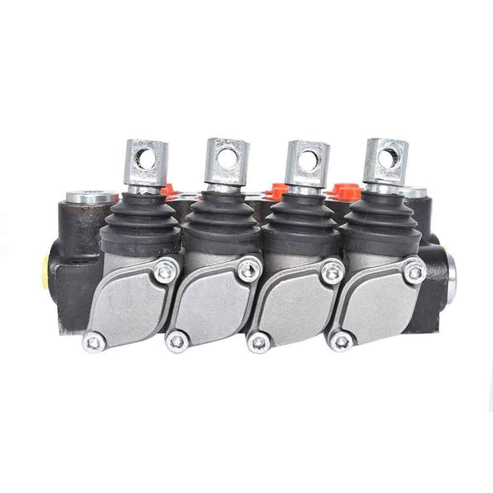 DURAFORCE SAE 4 Spool Hydraulic Monoblock Double Acting Control Valve 11 GPM Ports
