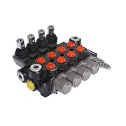 DURAFORCE SAE 4 Spool Hydraulic Monoblock Double Acting Control Valve 11 GPM Ports