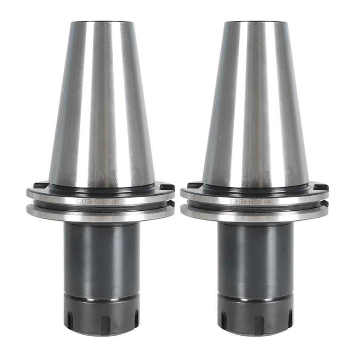DURAFORCE 2 Pack 4" Gage Length CAT50-ER32 Collet Chuck Tool Holder Set For CNC Milling