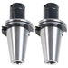 DURAFORCE 2 Pack 4" Gage Length CAT50-ER32 Collet Chuck Tool Holder Set For CNC Milling