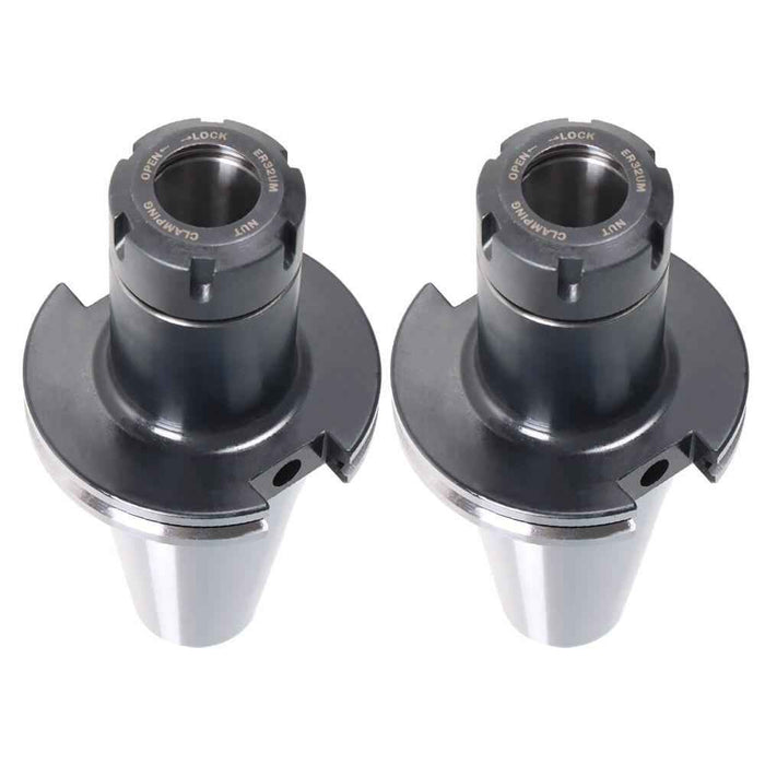 DURAFORCE 2 Pack 4" Gage Length CAT50-ER32 Collet Chuck Tool Holder Set For CNC Milling