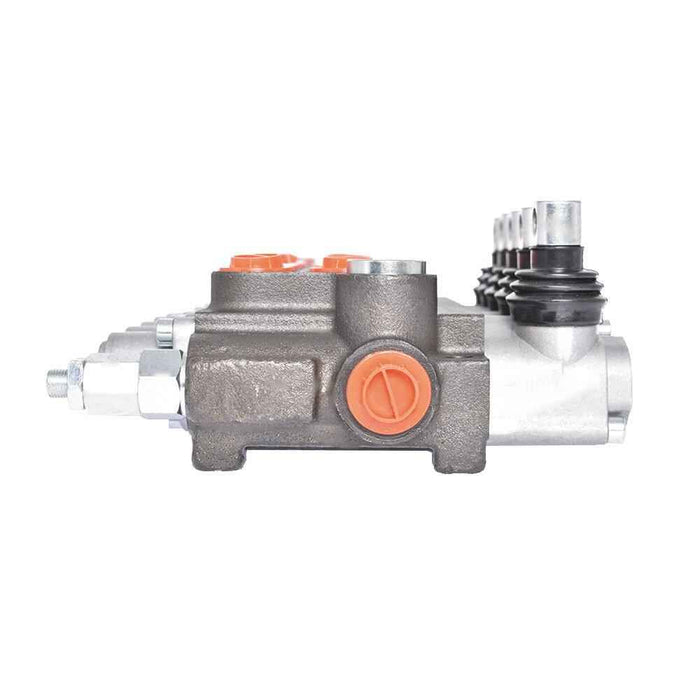 DURAFORCE 5 Spool 11 GPM Hydraulic Acting Control Valve + Conversion Plug SAE Port