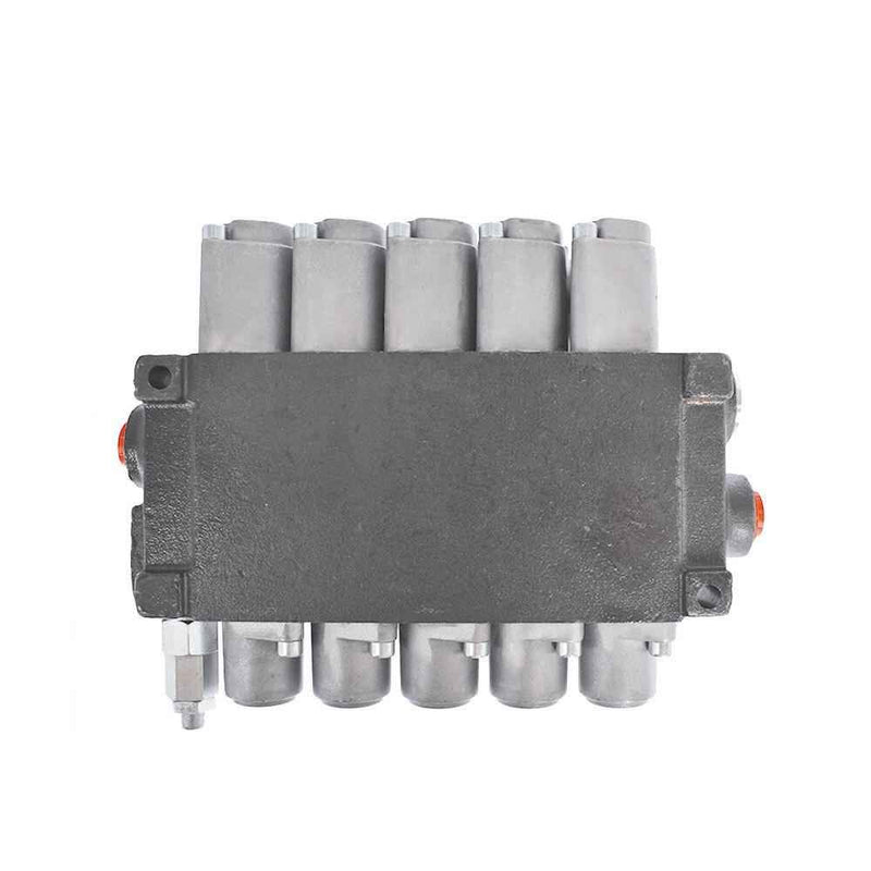 DURAFORCE 5 Spool 11 GPM Hydraulic Acting Control Valve + Conversion Plug SAE Port