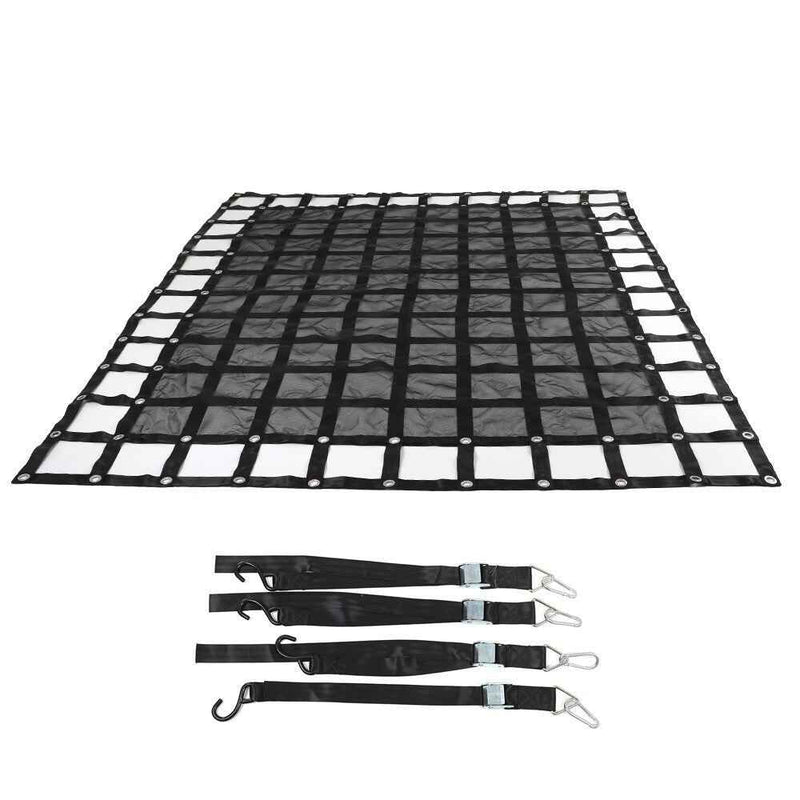 DURAFORCE 6.75' x 8' Heavy Duty Truck Bed Cargo Net Nets f Pickup Trucks w/S-Hooks