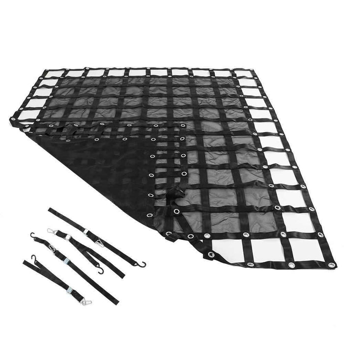 DURAFORCE 6.75' x 8' Heavy Duty Truck Bed Cargo Net Nets f Pickup Trucks w/S-Hooks