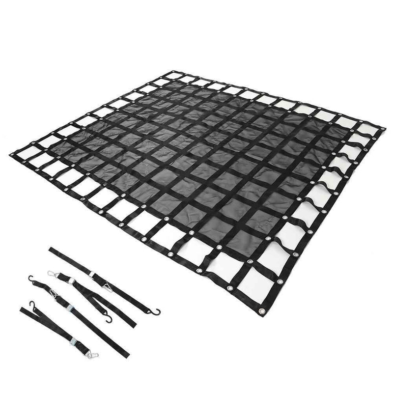 DURAFORCE 6.75' x 8' Heavy Duty Truck Bed Cargo Net Nets f Pickup Trucks w/S-Hooks