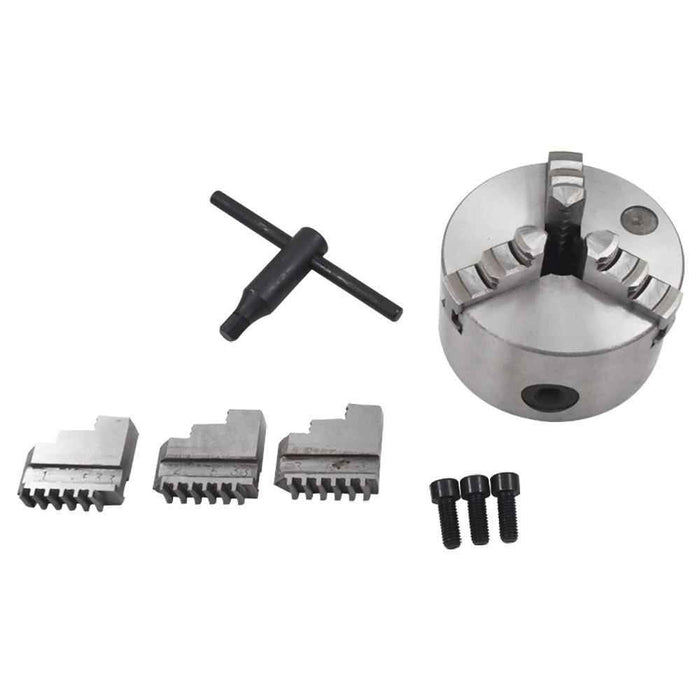 DURAFORCE 3-Jaw K11-100 4" Self Centering Lathe Chuck For Drilling Milling Machine US