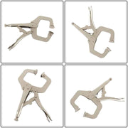 DURAFORCE 11" Grip w/ Swivel Pad Vise Jaws 10 Pcs Adjustable Locking C Clamp Pliers