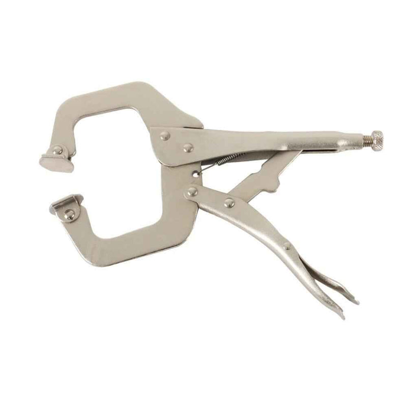 DURAFORCE 11" Grip w/ Swivel Pad Vise Jaws 10 Pcs Adjustable Locking C Clamp Pliers