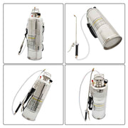 DURAFORCE Stainless Steel Sprayer 3Gal 12L 20" Wand & 3FT With Nozzles for Pest Control