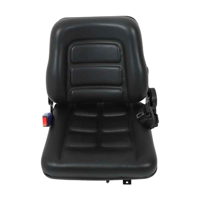 DURAFORCE Forklift Seat Fold Down Tractor Seat Adjustable Back & Seatbelt Switch Universal
