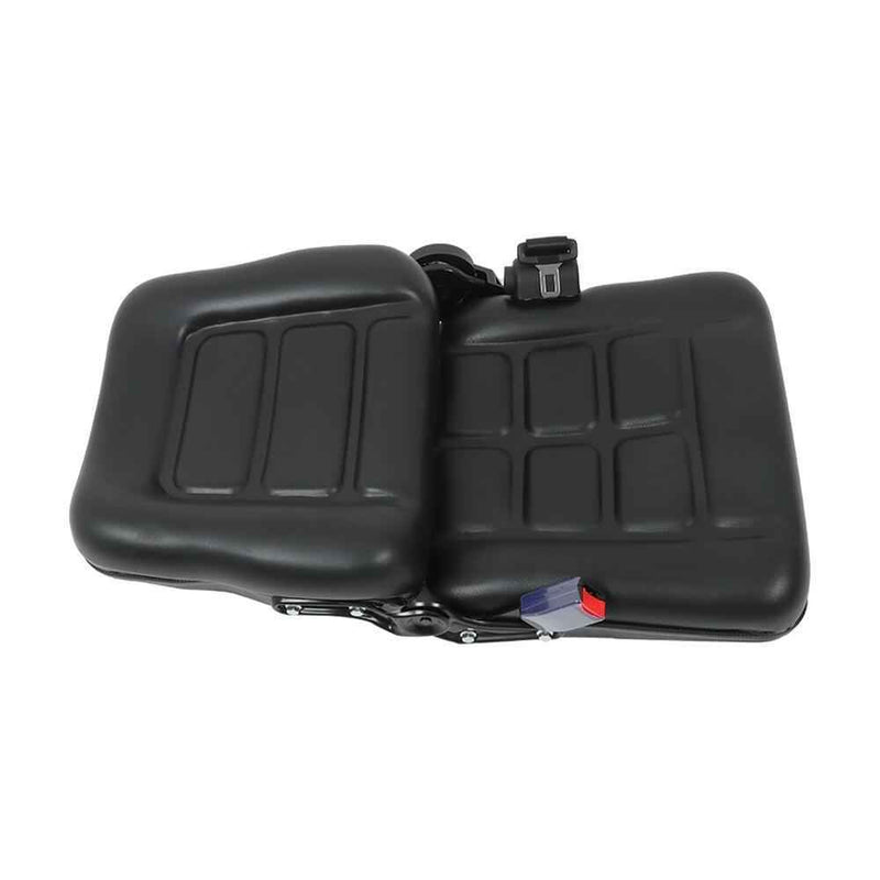 DURAFORCE Forklift Seat Fold Down Tractor Seat Adjustable Back & Seatbelt Switch Universal