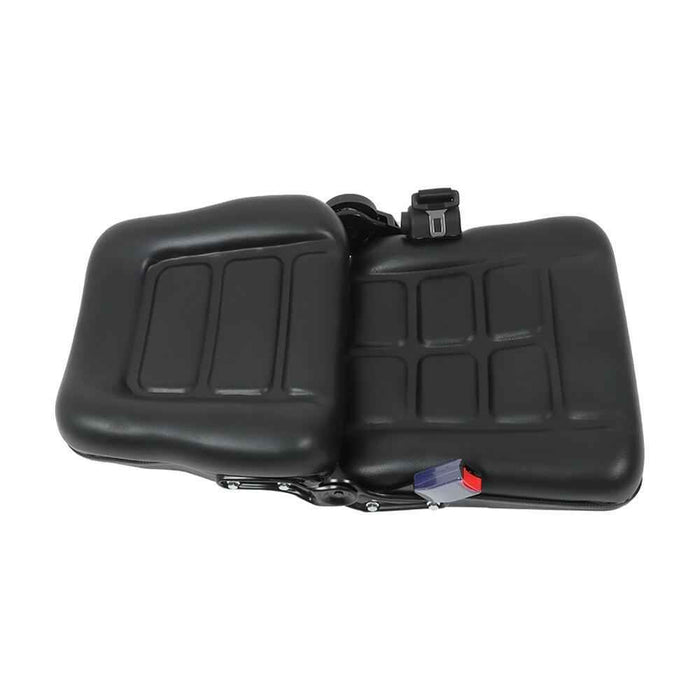 DURAFORCE Forklift Seat Fold Down Tractor Seat Adjustable Back & Seatbelt Switch Universal