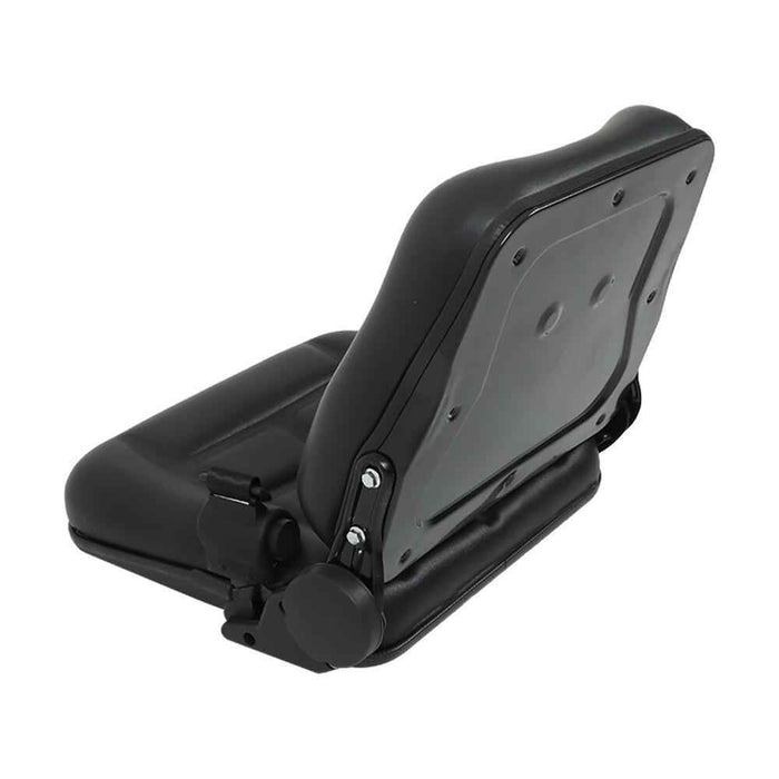DURAFORCE Forklift Seat Fold Down Tractor Seat Adjustable Back & Seatbelt Switch Universal