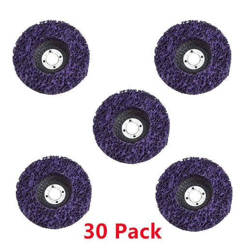 DURAFORCE 30 Pack 4" Poly Strip Disc Wheel Paint Rust Removal Clean For Angle Grinder