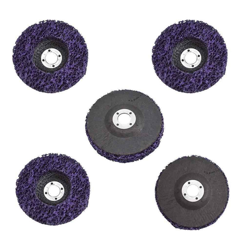 DURAFORCE 30 Pack 4" Poly Strip Disc Wheel Paint Rust Removal Clean For Angle Grinder