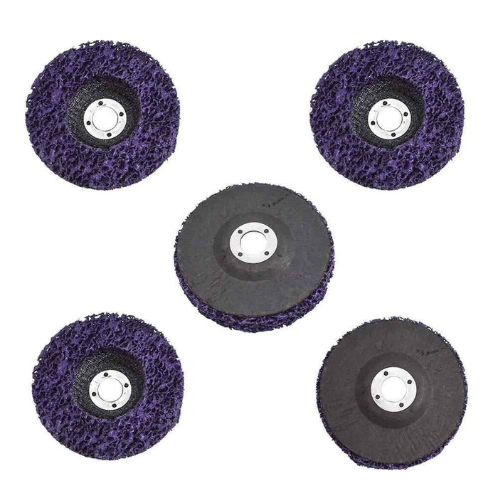 DURAFORCE 30 Pack 4" Poly Strip Disc Wheel Paint Rust Removal Clean For Angle Grinder