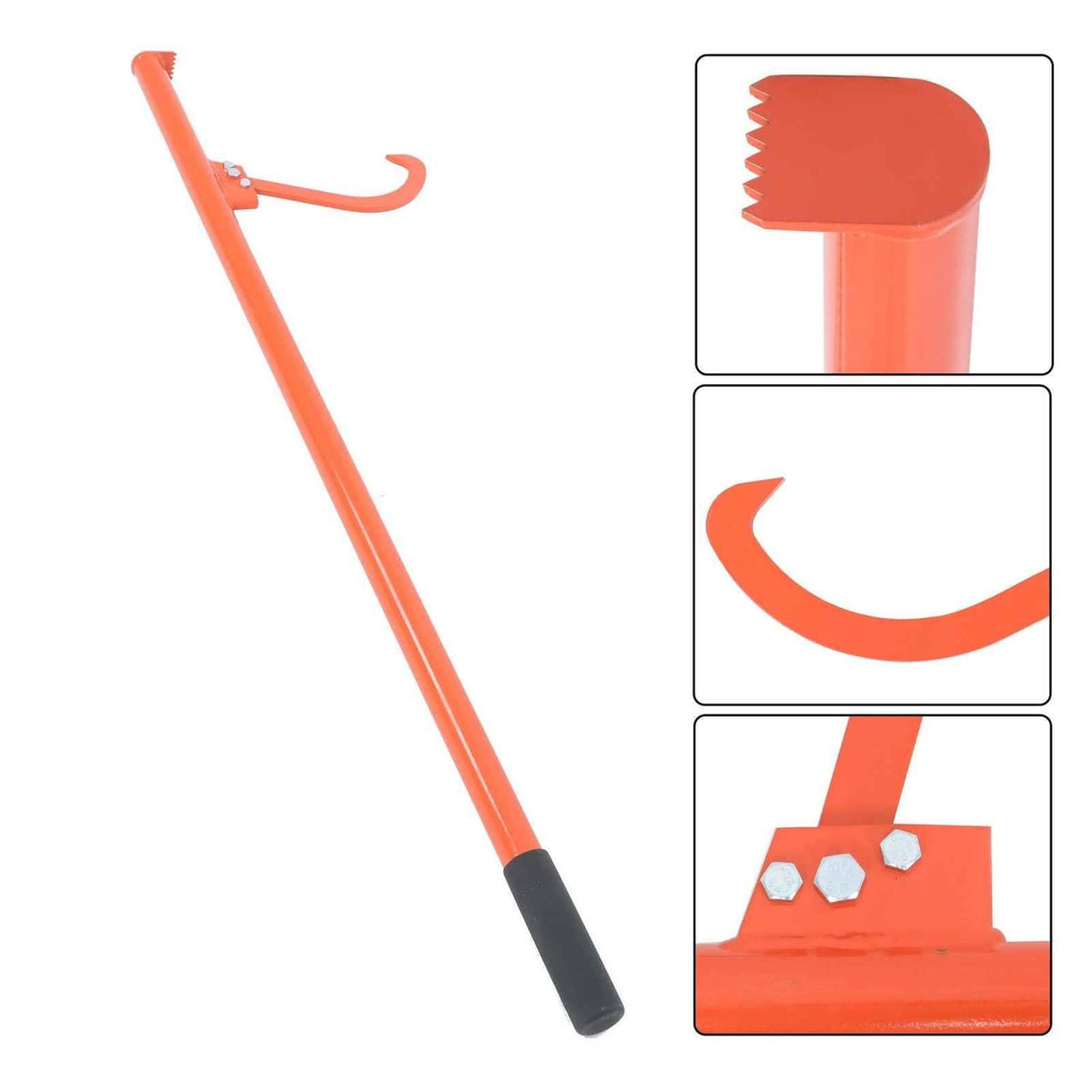 58 Inch Log Roller Tool Lifter Retractable Felled Cant Hook Logging ...