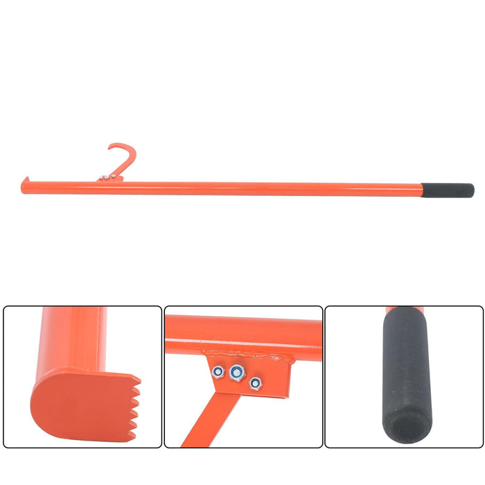 DURAFORCE 58 Inch Log Roller Tool Lifter Retractable Felled Cant Hook Logging Tool